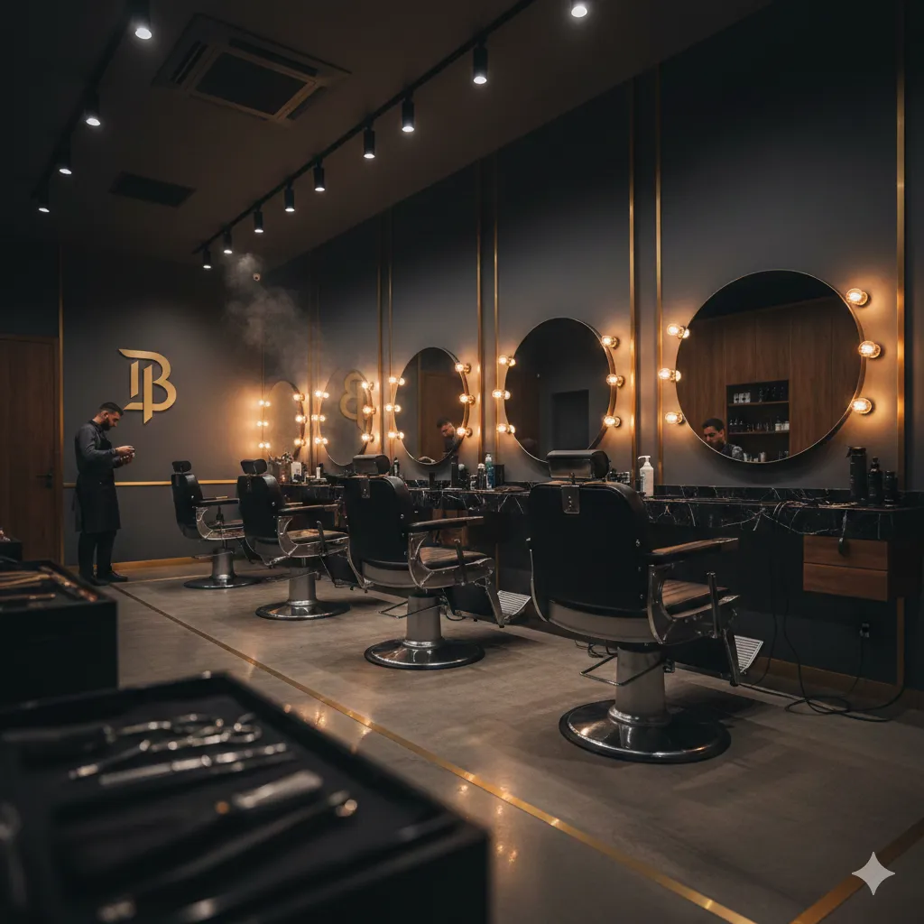 Barbershop interior